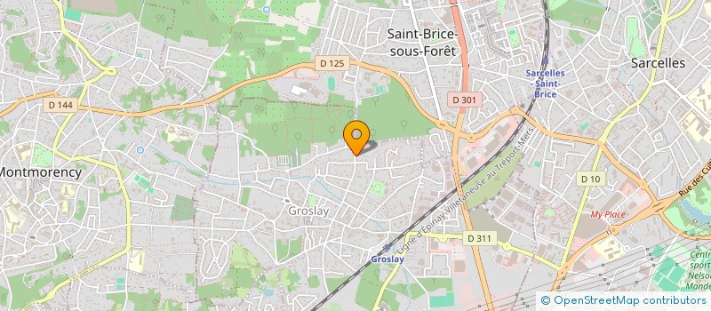 localisation de l'entreprise SCI YEVA à GROSLAY