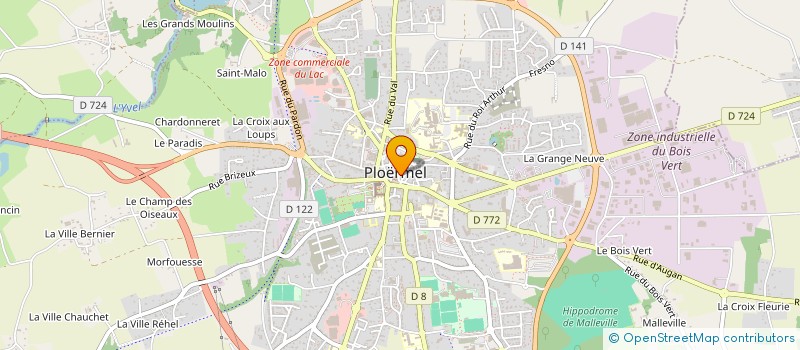 localisation de l'entreprise SCI YF DE BRETAGNE  PLOERMEL