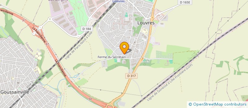 localisation de l'entreprise SCI YF MARLY  LOUVRES