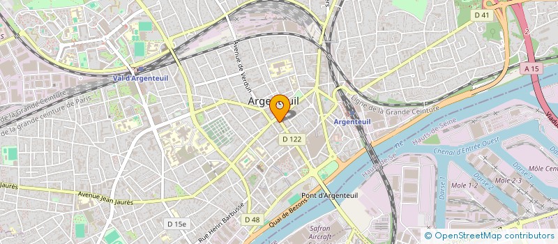 localisation de l'entreprise SCI YF PATRIMOINE  ARGENTEUIL