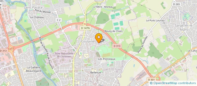 localisation de l'entreprise SCI YFTRITZ  COULAINES