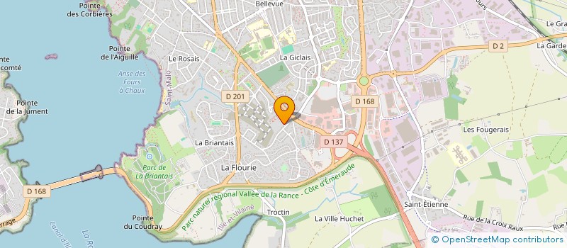 localisation de l'entreprise SCI YG  SAINT-MALO