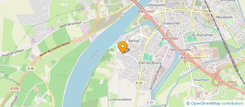localisation de l'entreprise SCI YGB INVESTISSEMENT à ARLES
