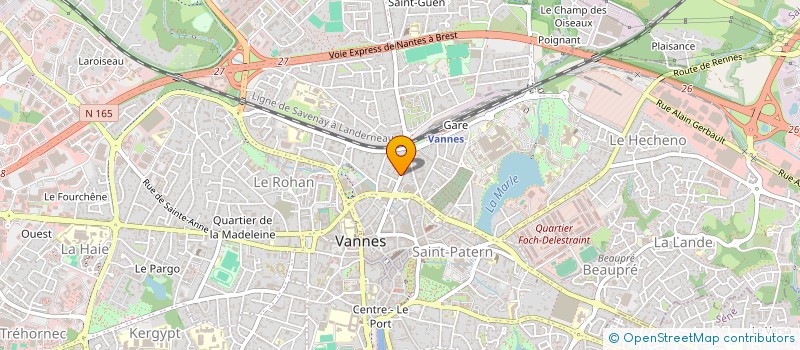 localisation de l'entreprise SCI YGE à VANNES