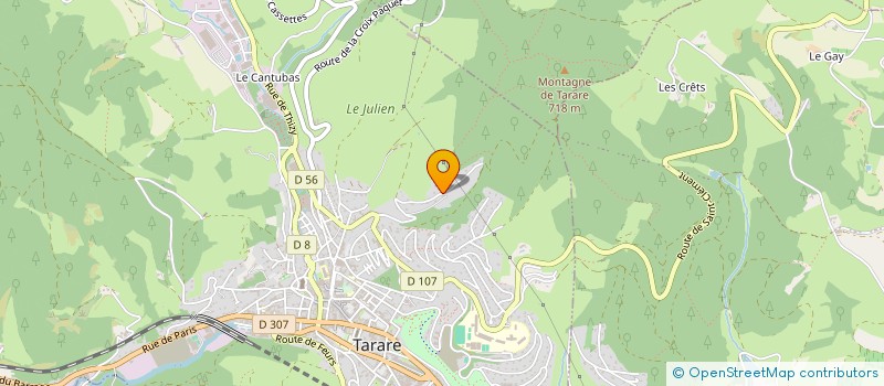 localisation de l'entreprise SCI YGGDRASIL  TARARE