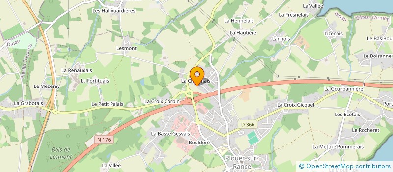 localisation de l'entreprise SCI YHAJOU  PLOUER-SUR-RANCE