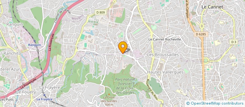 localisation de l'entreprise SCI YHGD BECCHETTI à LE CANNET
