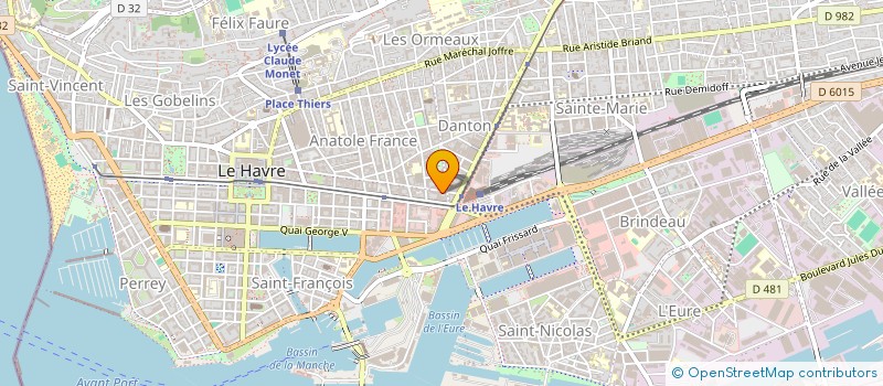 localisation de l'entreprise SCI YID  LE HAVRE