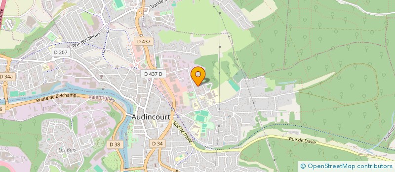 localisation de l'entreprise SCI YIGIT CENTER  AUDINCOURT