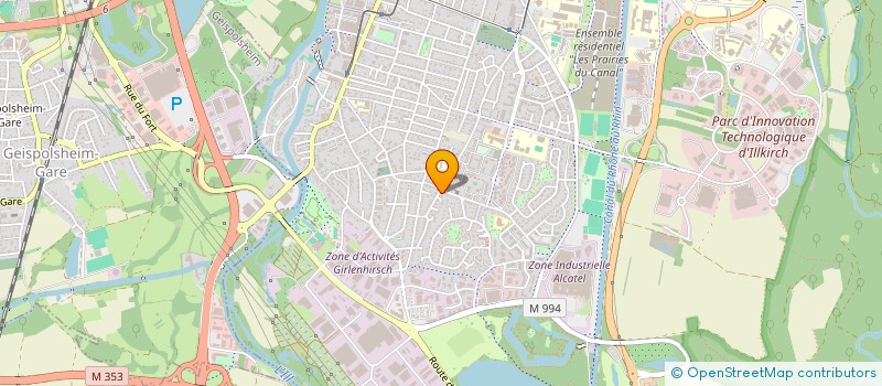 localisation de l'entreprise SCI YILDIRIM  ILLKIRCH-GRAFFENSTADEN