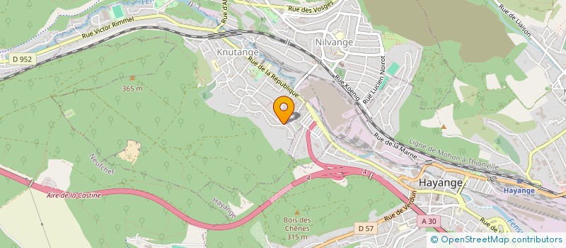 localisation de l'entreprise SCI YILDIZ FRERES  KNUTANGE