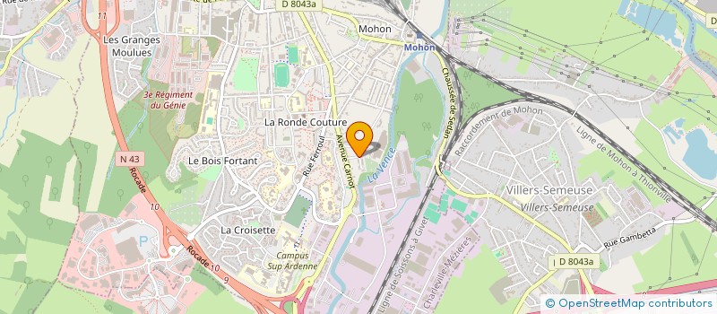 localisation de l'entreprise SCI YILDIZLAR  CHARLEVILLE-MEZIERES