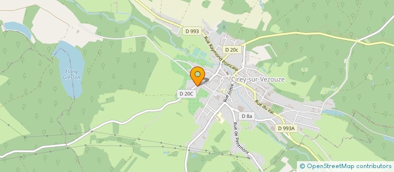 localisation de l'entreprise SCI YILMAZ  CIREY-SUR-VEZOUZE