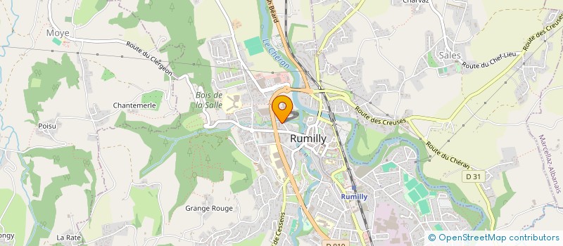 localisation de l'entreprise SCI YILMAZ  RUMILLY