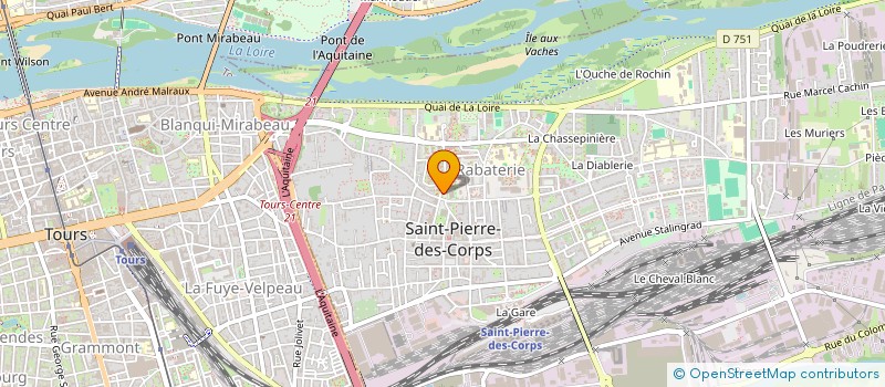 localisation de l'entreprise SCI YILMAZ  SAINT-PIERRE-DES-CORPS