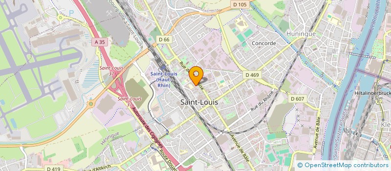 localisation de l'entreprise SCI YILMAZLAR  SAINT-LOUIS