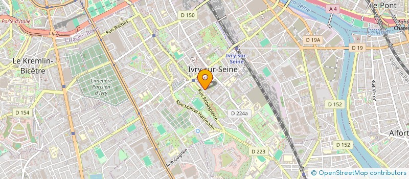 localisation de l'entreprise SCI YIP à IVRY SUR SEINE