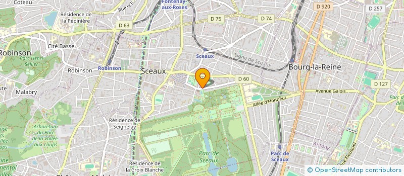 localisation de l'entreprise SCI YJLL à SCEAUX