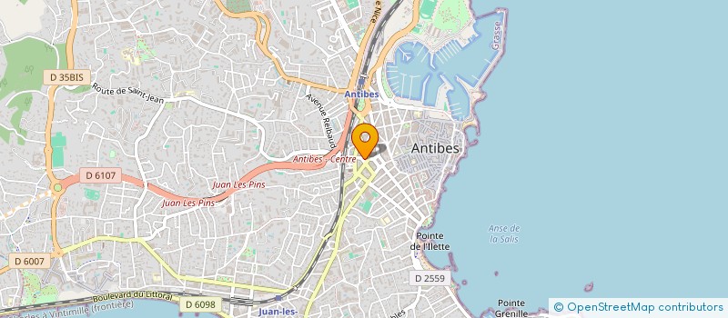 localisation de l'entreprise SCI YJM à ANTIBES