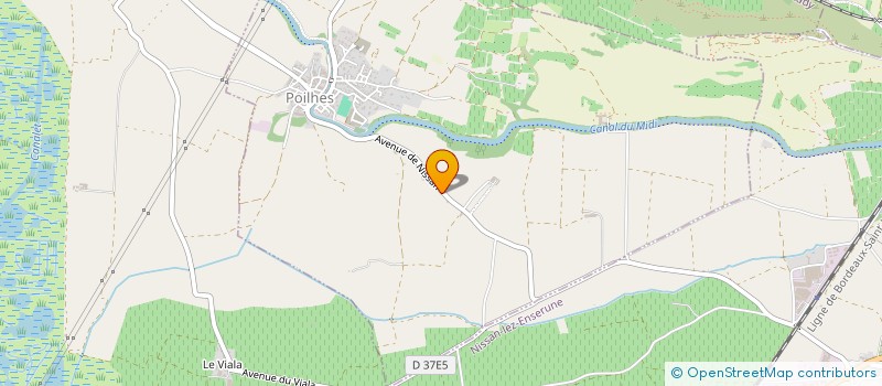 localisation de l'entreprise SCI YJMV INVEST  POILHES