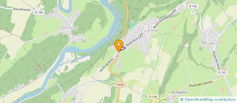 localisation de l'entreprise SCI YJS  LARNOD