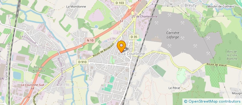 localisation de l'entreprise SCI YK  LA COURONNE