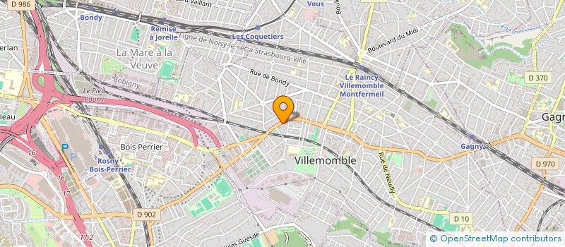 localisation de l'entreprise SCI YK AND CO à VILLEMOMBLE