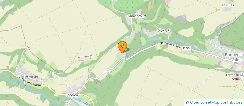 localisation de l'entreprise SCI YKSM  MORIENVAL