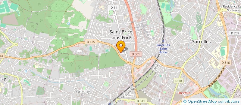 localisation de l'entreprise SCI YL à SAINT-BRICE-SOUS-FORET
