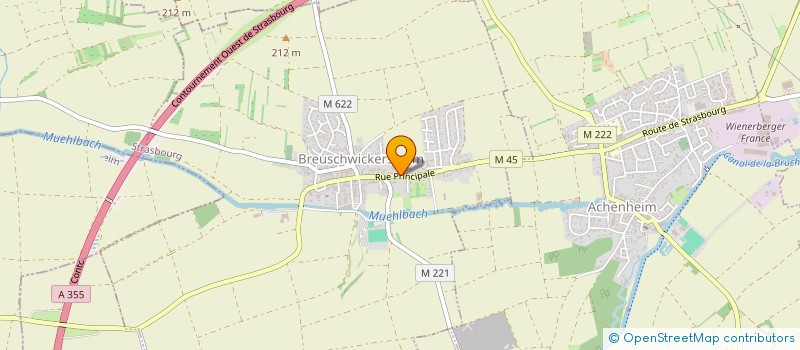 localisation de l'entreprise SCI YLANG  BREUSCHWICKERSHEIM