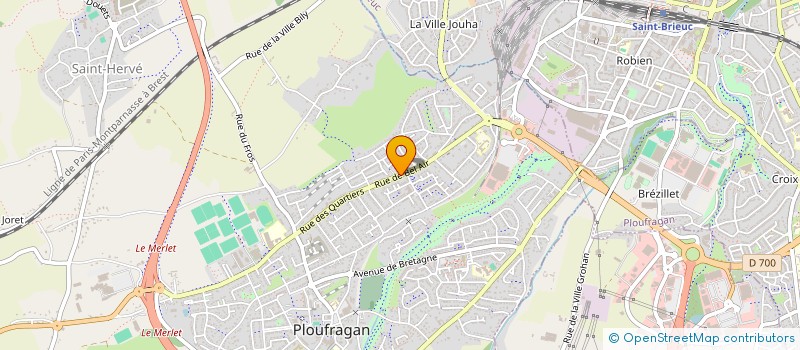 localisation de l'entreprise SCI YLANG  PLOUFRAGAN