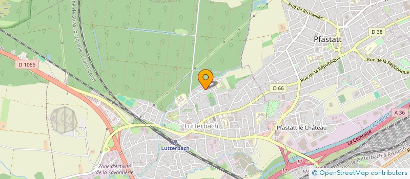 localisation de l'entreprise SCI YLIESSE  LUTTERBACH
