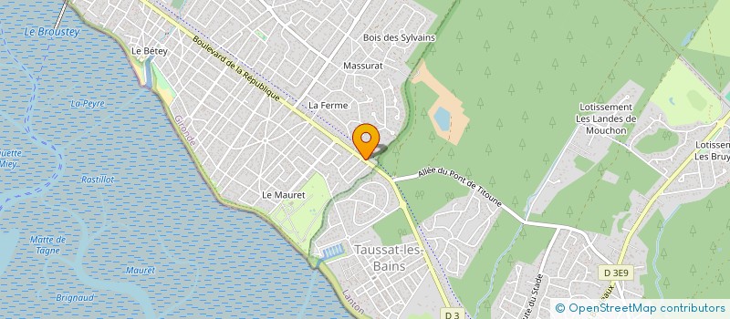 localisation de l'entreprise SCI YLIS  ANDERNOS-LES-BAINS