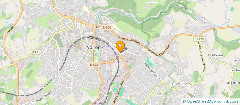 localisation de l'entreprise SCI YLLOR  VOIRON