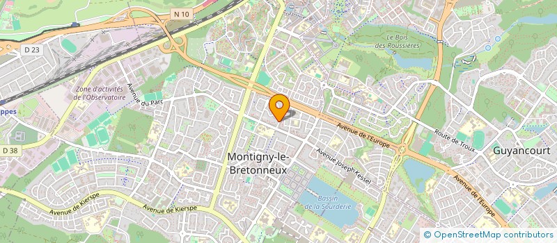 localisation de l'entreprise SCI YLOR  MONTIGNY LE BRETONNEUX