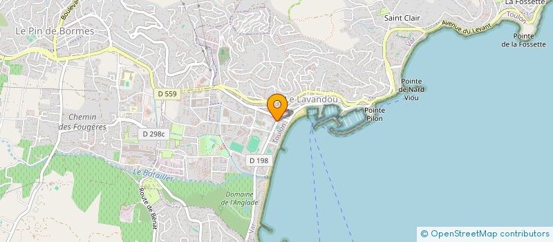 localisation de l'entreprise SCI YLVIE à LE LAVANDOU