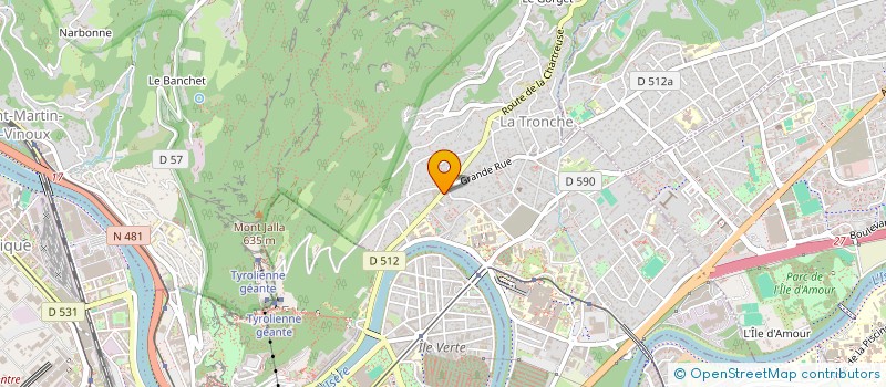 localisation de l'entreprise SCI YLY  LA TRONCHE