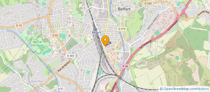 localisation de l'entreprise SCI YM  BELFORT