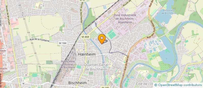 localisation de l'entreprise SCI YM  HNHEIM