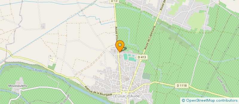 localisation de l'entreprise SCI YMA à CUXAC D'AUDE