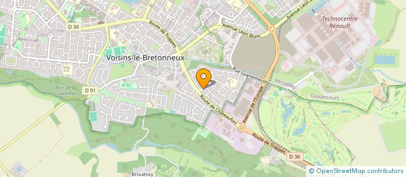 localisation de l'entreprise SCI YMA  VOISINS-LE-BRETONNEUX