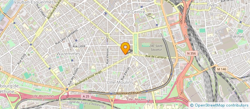 localisation de l'entreprise SCI YMED à LILLE