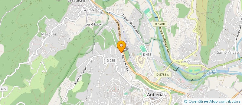 localisation de l'entreprise SCI YMER à AUBENAS