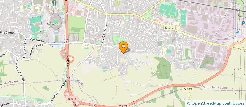 localisation de l'entreprise SCI YMES  MEYZIEU