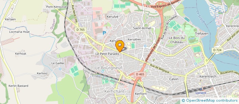 localisation de l'entreprise SCI YMLF  LORIENT