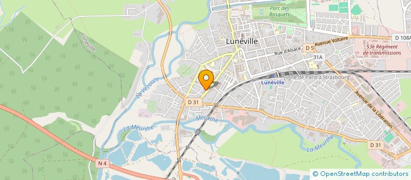 localisation de l'entreprise SCI YMMOLOR  LUNEVILLE