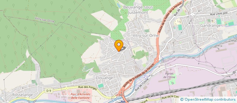 localisation de l'entreprise SCI YMODAINES  CLOUANGE