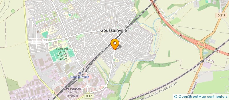 localisation de l'entreprise SCI YNABY à GOUSSAINVILLE