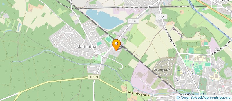 localisation de l'entreprise SCI YNEAS  HAGUENAU