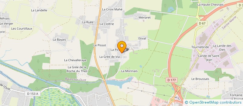 localisation de l'entreprise SCI YNL  BAINS-SUR-OUST